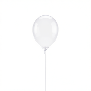 Bâtonnets porte-ballons transparents en plastique durable pour événements festifs, lot de 12 - Product Image 2
