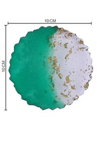 Sous-verres en résine fabriqués à la main Sous-verres de table décoratifs abordables pour le bureau à domicile et les cafés Sous-verres en résine époxy de qualité supérieure - Product Image 3