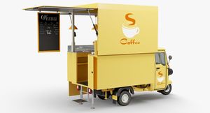 Equipo Agrícola Móvil Piaggio Ape para Café y Alimentos, con Superficie Galvanizada y 3 Años de Garantía - Product Image 3