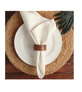 ชุดแหวนผ้าเช็ดปากทำจากไม้อะคาเซียทำมือชุดละ12ชิ้นสำหรับฉลองครบรอบการรับประทานอาหารวันเกิดวันคริสต์มาสผ้าเช็ดปากสำหรับตกแต่งบ้านและห้องครัว - Product Image 1