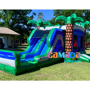 Château de videur de partie de glissière combiné de saut de maison de rebond gonflable extérieur d'enfants de Offre Spéciale - Product Image 1