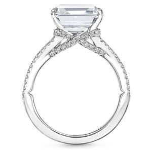 Radiant Cut <b>Split</b> Shank Engagement <b>Ring</b> - Product Image 2