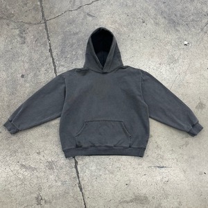 Alta calidad lavado ácido 100% algodón hombres de gran tamaño pulóver Sudadera con capucha hombro caído 400 GSM peso pesado - Product Image 3