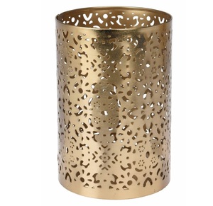 Porte-bougie en fer rond finition argentée, nouveau design pour la décoration d'éclairage à la maison et pour les mariages, décoration de table - Product Image 6