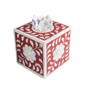 Wedding Event <b>Table</b> Decoration Handicrafts Mother of Pearl Tissue Box For Hotels Home and Restaurants Use Napkin Holder - Product Image 1