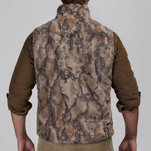 OEM Veste sans manches coupe-vent pour hommes, veste d'hiver chaude et respirante imprimée camouflage, gilets pour hommes avec logo de taille personnalisée - Product Image 3