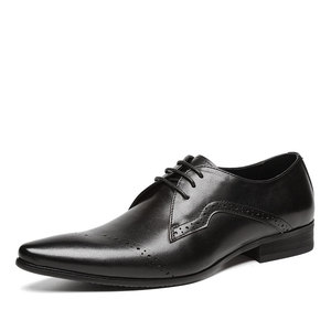 Zapatos de Negocios de Cuero Genuino con Suela Resistente al Desgaste y Plantilla Transpirable, Zapatos Formales para Hombre, Zapatos de Oficina - Product Image 1