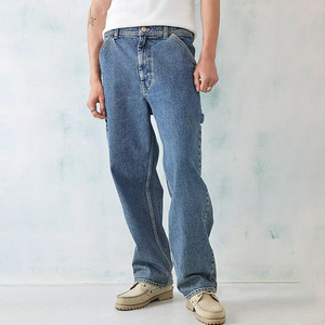 Fabricación de nuevos pantalones vaqueros elásticos clásicos de cinco bolsillos para hombre, nuevos pantalones y pantalones vaqueros con corazón cromado personalizados de alta calidad para hombre - Product Image 2