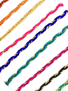 Cordons tressés de couleur métallique pour décorations emballage cadeau décoration chapeau de carnaval et vêtements pour femmes - Product Image 4