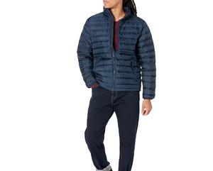 Chaqueta acolchada de gran tamaño de diseñador de invierno para hombre de High Street 2025, chaqueta acolchada de nailon transpirable con logotipo personalizado - Product Image 3