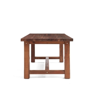 Mesa de comedor rectangular de lujo moderna hecha de marco de madera de teca maciza Color natural Material de alta calidad para uso en interiores y exteriores - Product Image 3