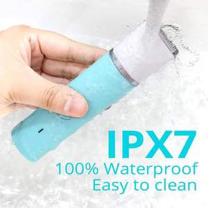 Depiladora Eléctrica Portátil para Mujer con Cuchillas Dobles, Resistente al Agua IPX7, Lavable, Funciona con Batería, Ideal para Viajes y Ducha - Product Image 3