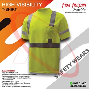 Venta al por mayor seguridad reflectante hombres camiseta alta visibilidad reflectante hombres camiseta Reflector camiseta tráfico seguridad ropa - Product Image 5