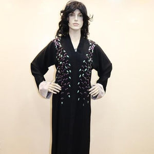 2022 Dubai hermoso azul tradicional musulmán Kaftan diseño marroquí trabajo hecho a mano Abaya con estilo elegante - Product Image 1