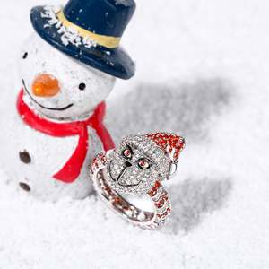 Jeulia Christmas Monster Inspired Sterling <b>Silver</b> Fine <b>Ring</b> - Product Image 5