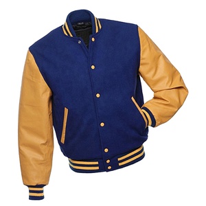 Chaqueta de Béisbol de Invierno Unisex Cómoda, Diseño Personalizado de Letras, Producto al por Mayor, Chaqueta Universitaria de Cuero Personalizada para Hombre - Product Image 1