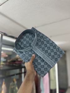 Ensemble Kurta Pyjama pour homme en rayonne de luxe Maruti Fashion, look élégant, travail de broderie lourd pour les tenues de mariage indiennes, stock mondial - Product Image 2