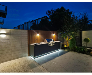 Cucina da Esterno Completa Impermeabile Set Cucina Modulare con Grill BBQ per Patio e Giardino - Product Image 3