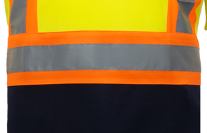 T-shirt de sécurité réfléchissant 100% coton durable et confortable Conception personnalisée pour la construction Utilisation industrielle Tissu tricoté - Product Image 5