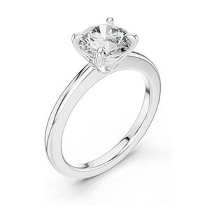 Anillo de Compromiso Solitario con Diamante de Laboratorio de 1.5 CT, Corte Brillante Redondo VVSVS EF CVD, Oro de 18K, 14K, 10K y Plata 925, Oro Rosa, Amarillo - Product Image 2