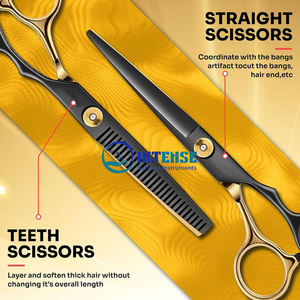 Ciseaux amincissants professionnels pour la coupe de cheveux et ciseaux de coiffeur Outils de coupe de cheveux en acier inoxydable pour styliste de salon et vente en gros - Product Image 5