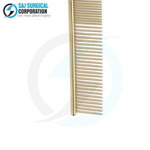 ชุดหวีสแตนเลสสตีลสุดหรู, ชุดเครื่องมือหวีสำหรับช่างตัดผมที่ทำจากเหล็กเคลือบทองและตัดด้วยเม็ดเพชรด้วยมือแหล่งจ่ายไฟสำหรับร้านเสริมสวยระดับพรีเมียม - Product Image 6