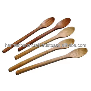 Cucharas de Cocina de Madera Natural de Tamaño Personalizado, Precios Bajos, Accesorios de Cocina, Juego de Cubiertos de Madera para Mezclar, Cocinar y Servir - Product Image 3