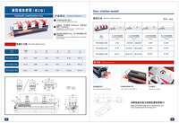 Étau combiné hydraulique polyvalent, système de rail d'étau multi-fixation réglable, étau multi-stations