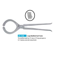 Grand testeur de sabot en acier inoxydable de 19 pouces pour chevaux Instrument chirurgical vétérinaire modifié pour maréchaux et mahersi équin - Product Image 1