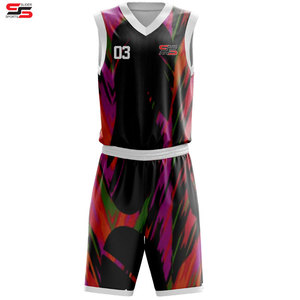 Ensemble d'uniformes de basketball personnalisés, tissu respirant, maillot imprimé, shorts pour les athlètes, les écoles, les événements sportifs, taille plus - Product Image 3