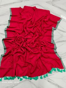 Blusa de Sari de Algodón Tejido Cómodo para Verano, Ecológico, de Secado Rápido, Peso Medio, Liso, Hecho a Mano, para Bodas, Niñas y Mujeres, Varios Modelos - Product Image 2