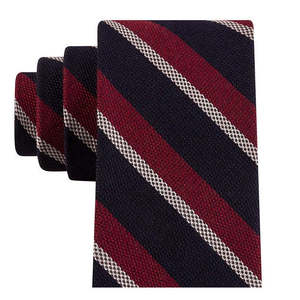 Cravate Jacquard Slim pour Homme Tommy Hilfiger, Taille Standard, Imprimé Floral Rouge, en Microfibre Soie-Polyester, Style Formel - Product Image 2