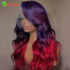 Parrucca Frontale in Pizzo 13x4 con Onde Naturali, Capelli Umani Remy Colorati - Product Image 5