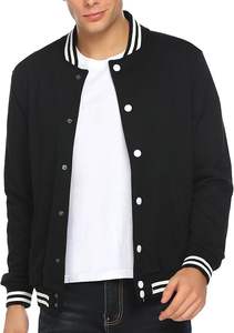Veste de sport d'hiver pour homme, coupe ajustée, en coton, style varsity, avec logo sur le devant, imperméable, réversible - Product Image 6