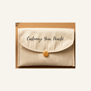 Pochette enveloppe multifonctionnelle en coton écologique et durable, avec rabat à bouton en bois, 300 GSM, 10x7 pouces, sac cadeau en tissu avec logo personnalisé imprimé - Product Image 4