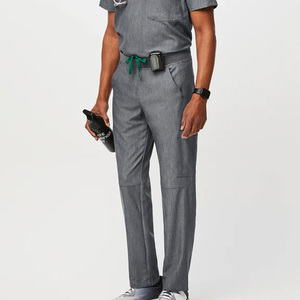 Pantalon de jogging en spandex extensible dans les 4 sens pour infirmière Pantalon de personnel médical pour homme - Product Image 4