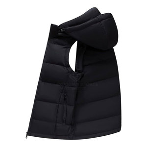 Chaqueta de Burbuja sin Mangas para Hombre, Transpirable y Ecológica, con Capucha, para Invierno, con Logotipo Frontal, Color y Diseño Personalizables - Product Image 4