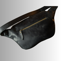 Sac banane unisexe en cuir véritable, personnalisable (logo, couleur, taille), tendance, durable, avec fermeture éclair, pour voyage, porté épaule ou croisé