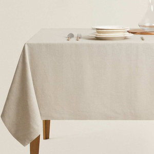 Mantel de Lino de Algodón Navideño al por Mayor, Impermeable, Resistente al Aceite, Diseño Cuadrado Moderno, Fabricante, Proveedor OEM, Año Nuevo - Product Image 2