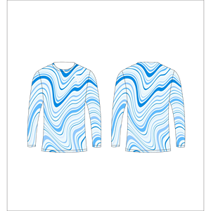 Camiseta de Manga Larga con Camuflaje Blanco y Negro Personalizada para Hombre, Estampado Abstracto de Mármol, Trackstar OEM, Marca Privada TSI-G05-P0827 - Product Image 6
