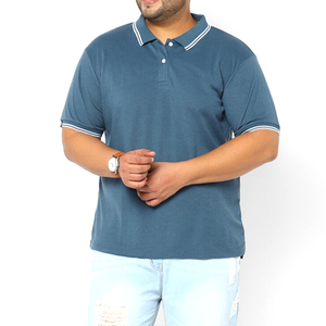 Diseño personalizado patrón impreso manga corta más tamaño Polo camisetas de gran tamaño Golf ropa algodón Polo camisas para hombres OEM - Product Image 2