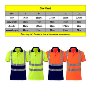 2024 Hi Vis Reflective Safety Work <b>Polo</b> Shirt Good Quality Short Sleeve Breathable <b>Water</b>-Proof Polyester High Visibility - Product Image 6