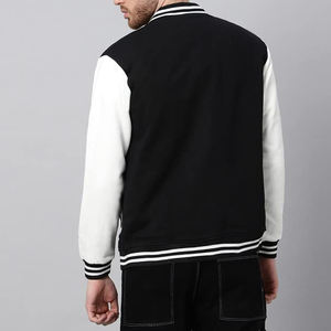 Chaqueta Varsity Bordada para Hombre, Fabricada Profesionalmente, de Lana/Poliéster, con Cuello Alto, Estilo Urbano, Venta al Por Mayor - Product Image 2