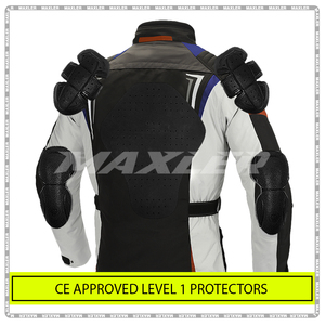 <b>Lightweight</b> Textile Motorbike Riding <b>Jacket</b> Adjustable Fit With Impact Protection Breathable Panels Durable Fabric Ideal - Product Image 5
