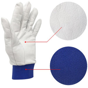 Vente en gros de gants de conduite en cuir de vachette souple avec doublure en coton Gants de travail de protection et de sécurité imperméables Prix promotionnel - Product Image 3