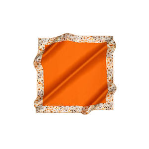 Vintage Designer Printed Silk Scarf-Floral Leopard Polka Dot Square - Product Image 1