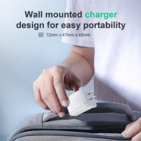 Chargeur mural rapide HNT Wholesale GaN 20W double port PD QC30 avec prises UK/US/EU, compatible OEM, écologique, compatible avec Apple Watch