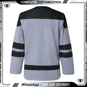 Maillot de hockey sur glace de broderie de chemise de hockey sur glace de haute équipe - Product Image 4