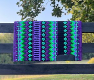 Couverture de selle en laine de haute qualité personnalisée tapis d'équitation Western fait à la main couverture équestre Durable produit chaud de l'Inde - Product Image 1