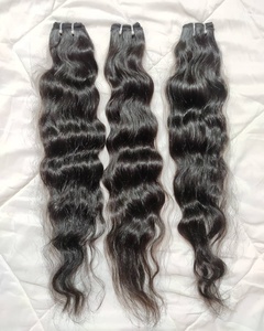 Extensiones de Cabello Humano Natural Indio, Tejido a Máquina, Cabello Virgen de Templo, Doble Trama, Proveedor Mayorista - Product Image 6